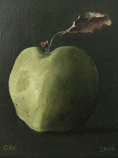 Golden delicious - XXI Century, Contemporary Figurative Oil Painting, Still life