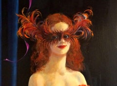 French bulldog in Venice - XXI Century, Contemporary Figurative Oil Painting