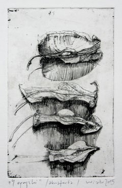4 cores - XXI Century, Contemporary Etching Print, Figurative, Still life