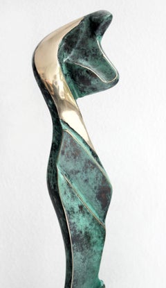 Venus IV. - XXI. Jahrhundert, zeitgenössische Bronzeskulptur, figurativ, Abstraktion
