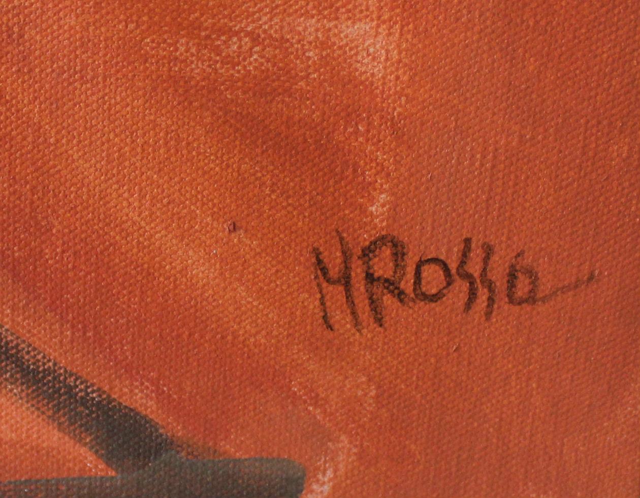 Petit celliste - Peinture à l'huile figurative contemporaine du XXIe siècle, couleurs vives en vente 2