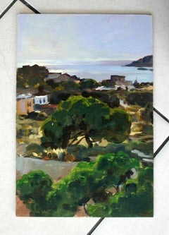 Syros afternoon - XXI Century, Contemporary Landscape Oil Painting, Realistic