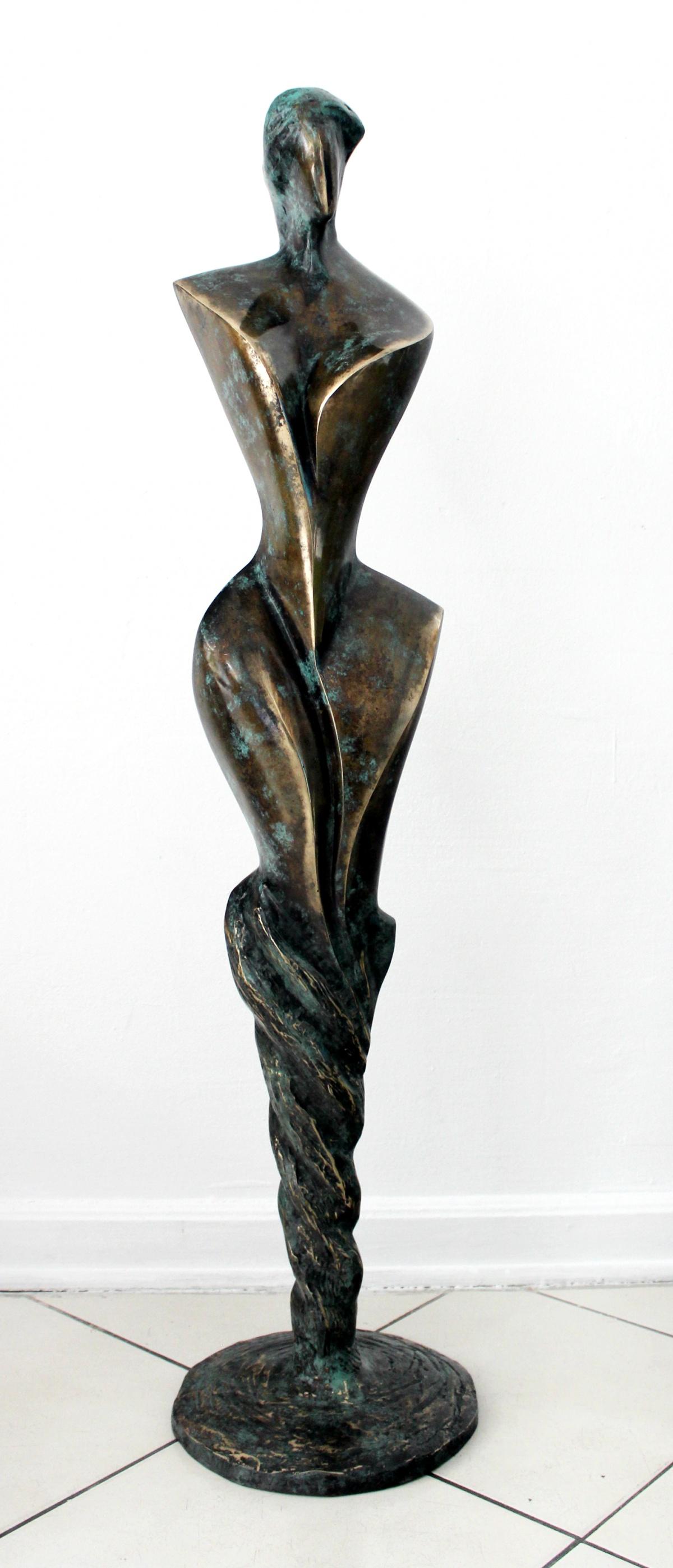Stanisław Wysocki Figurative Sculpture - Inspiration II - Contemporary Bronze Sculpture, Abstract, Figurative, Nude