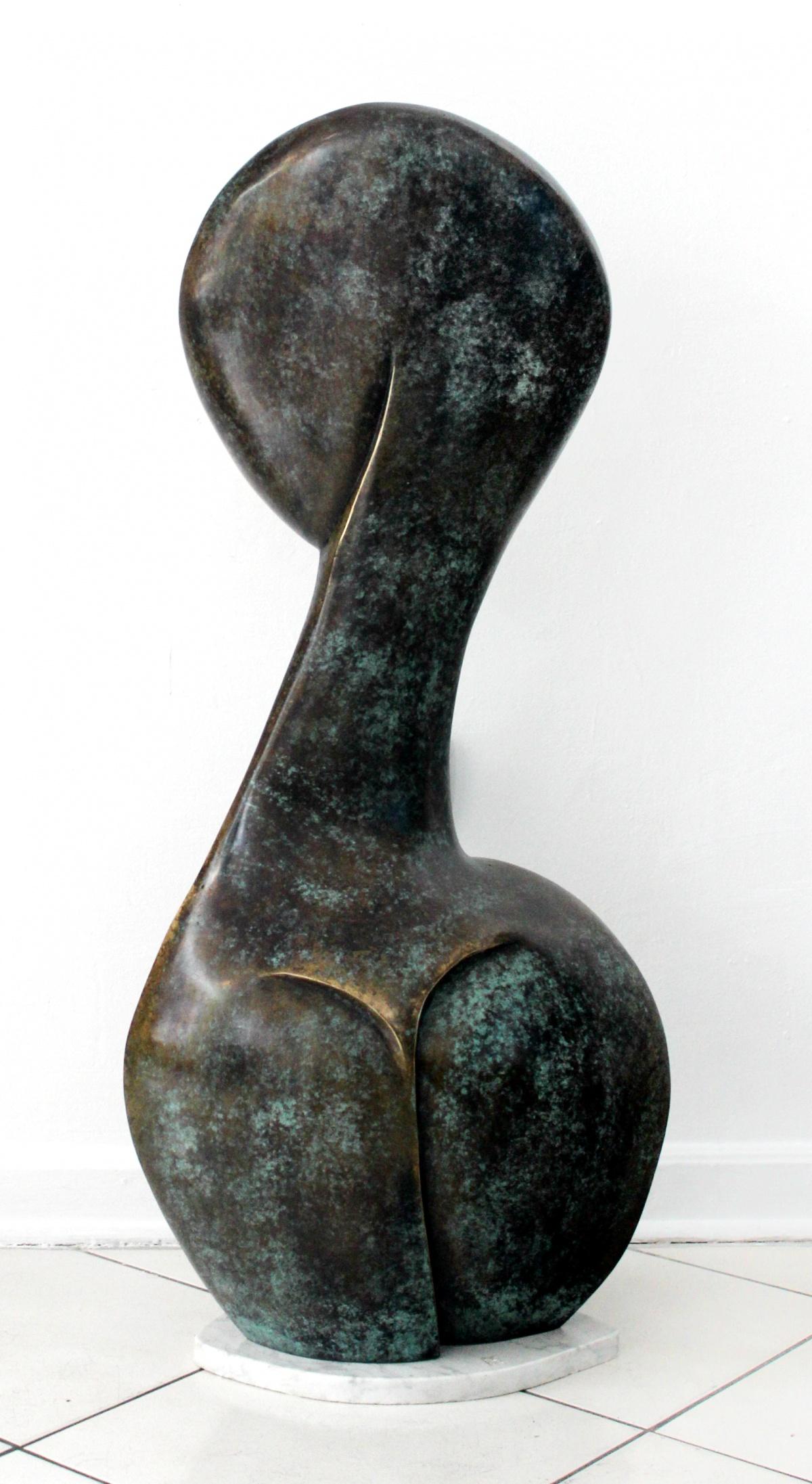 A muse - Contemporary Bronze Sculpture, Abstract, Figurative, Nude 1