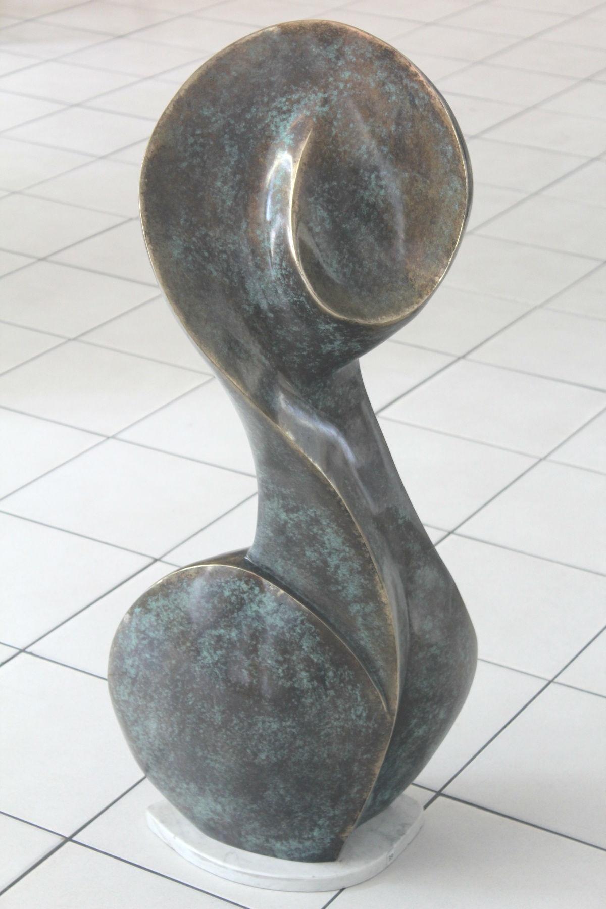 A muse - Contemporary Bronze Sculpture, Abstract, Figurative, Nude 4