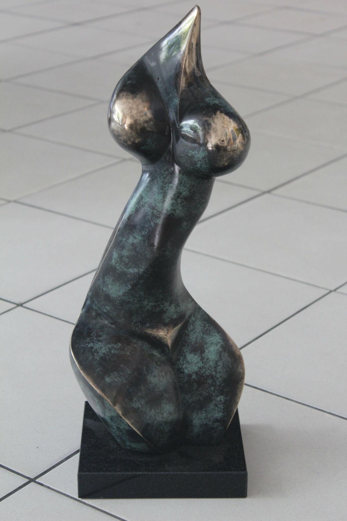 Nude - XXI Century, Contemporary Bronze Sculpture, Abstract, Figurative 2