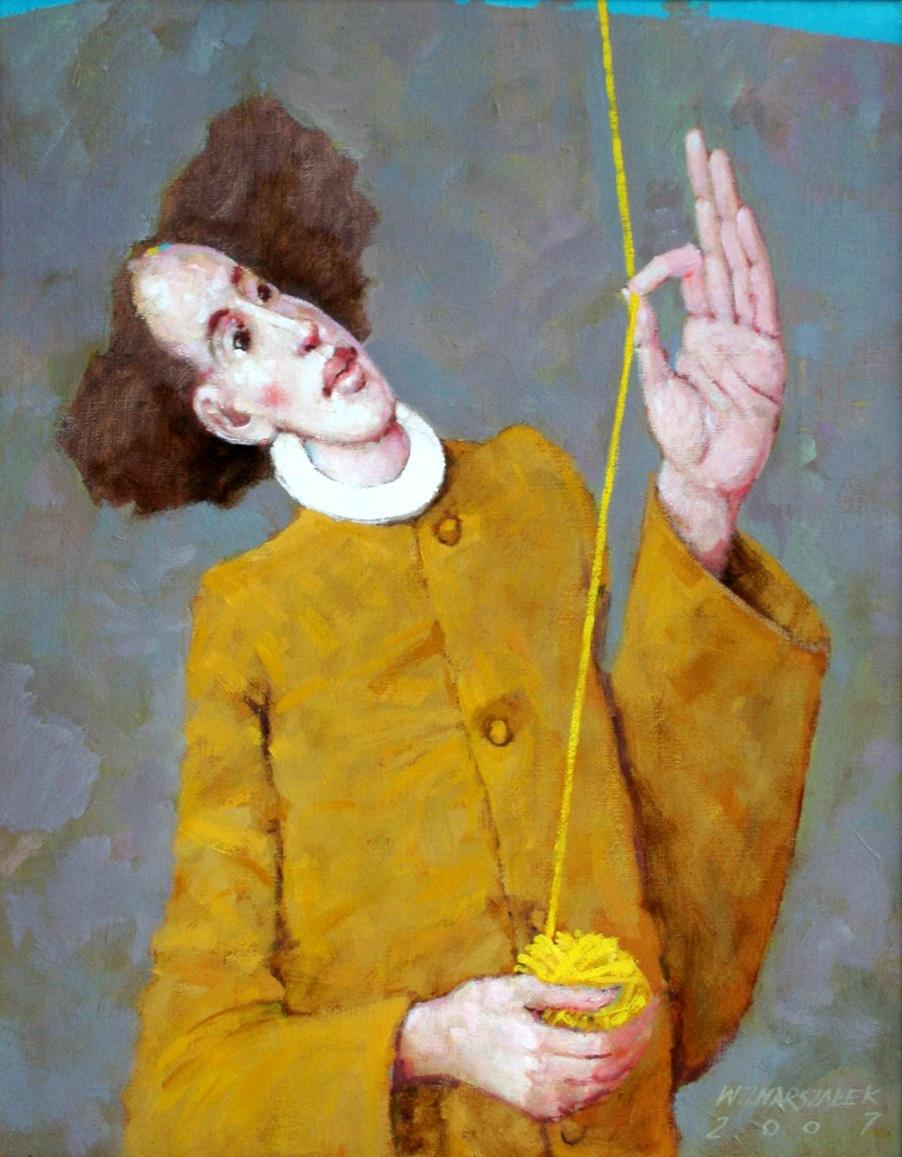 Waldemar Marszałek Figurative Painting - Ariadna's thread - XXI century, Contemporary Figurative Oil Painting