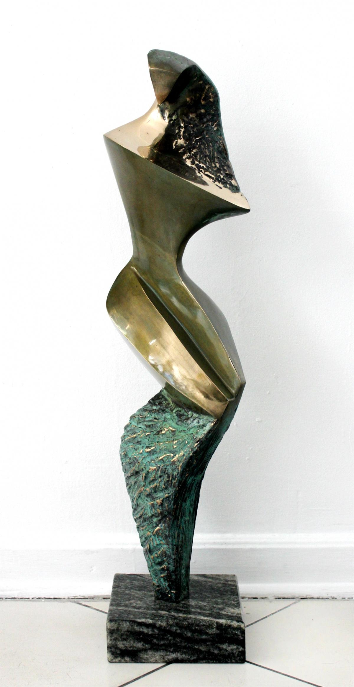Stanisław Wysocki Nude Sculpture - Inspiration III - Contemporary Bronze Sculpture, Abstract, Figurative, Nude