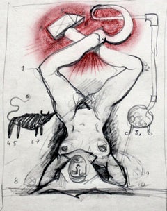Surrealist Nude Drawings and Watercolours