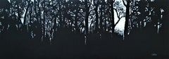 Forest in Laski - XXI Century, Contemporary Pastel Drawing, Landscape