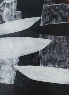 Wings of an Angel - XXI century, Acrylic painting, Abstraction, Black and white