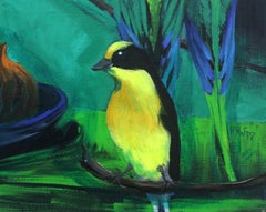 Gardens of Delight V-XXI century Figurative oil painting Animals Bright colours