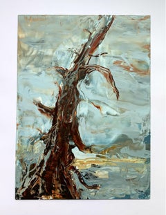 Landscape - XXI century Acrylic painting, Abstaction & Figurative