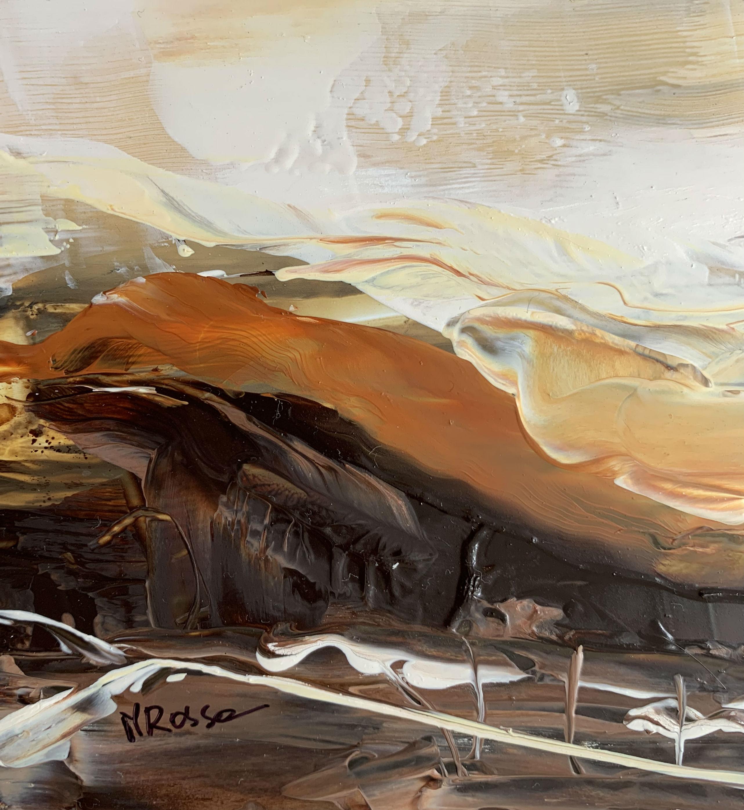 Paesaggio - Pittura acrilica del XXI secolo, Astrazione e Figurazione - Painting Contemporaneo di Monika Rossa