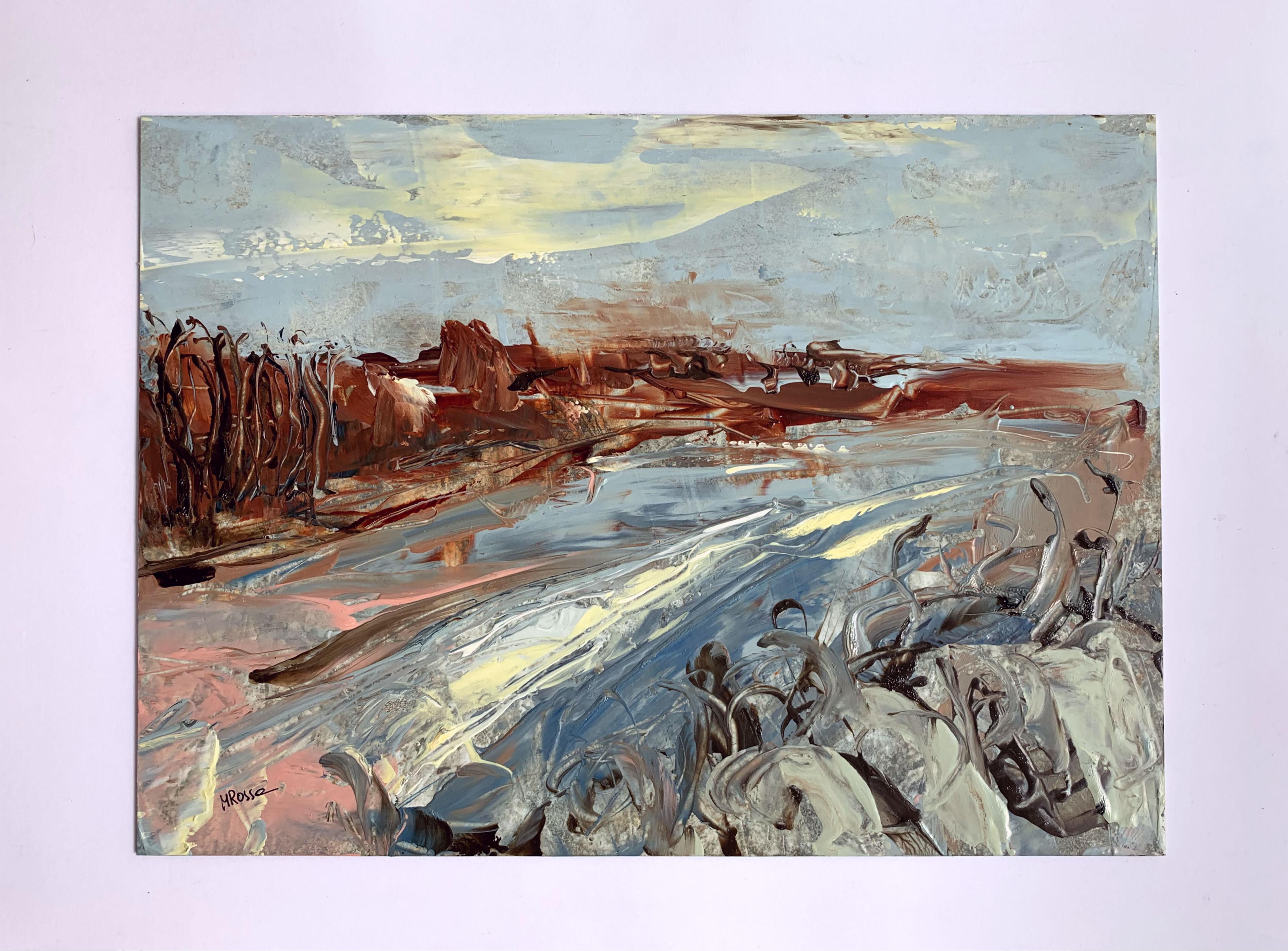 Paesaggio - Pittura acrilica del XXI secolo, Astrazione e Figurazione - Painting di Monika Rossa