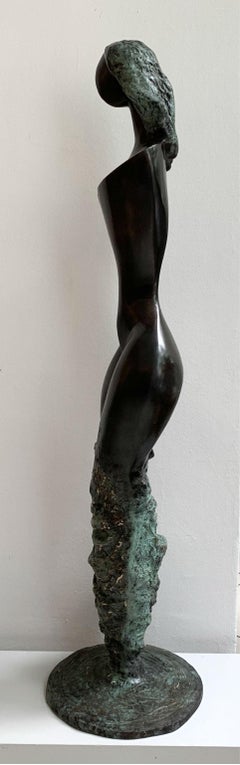 Wave venus - XXI century Contemporary bronze sculpture, Abstract & figurative