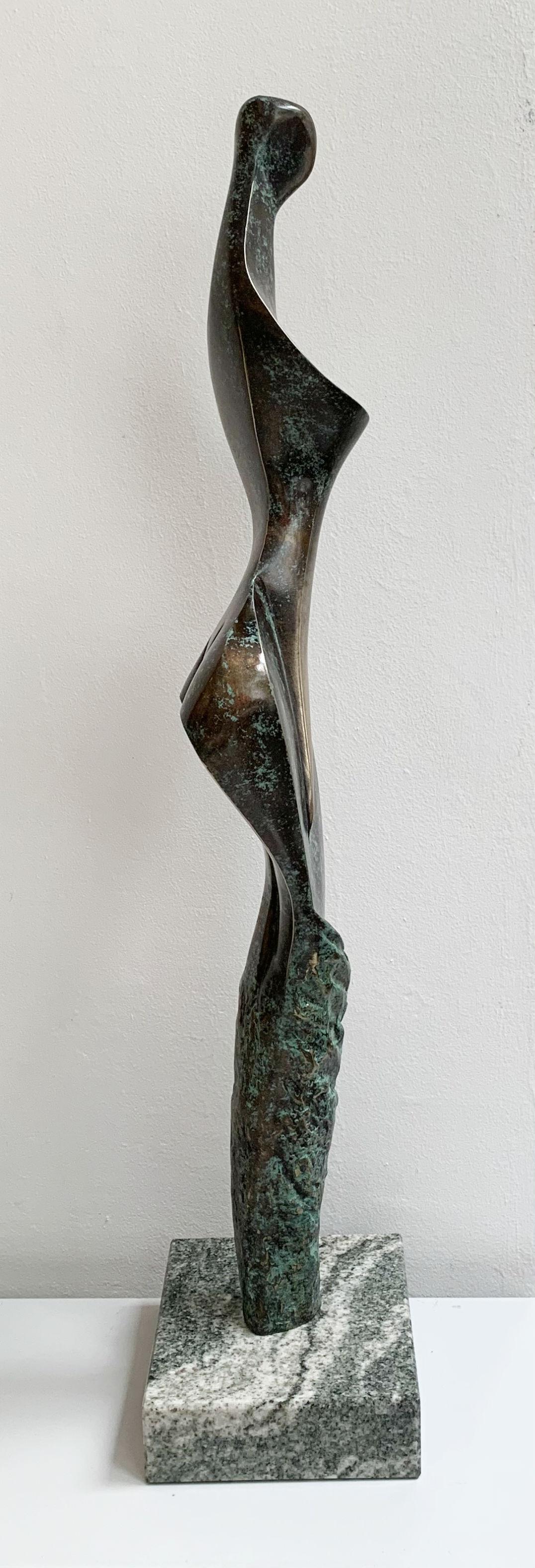 Venus - XXI century Contemporary bronze sculpture, Abstract & figurative - Gold Abstract Sculpture by Stanisław Wysocki