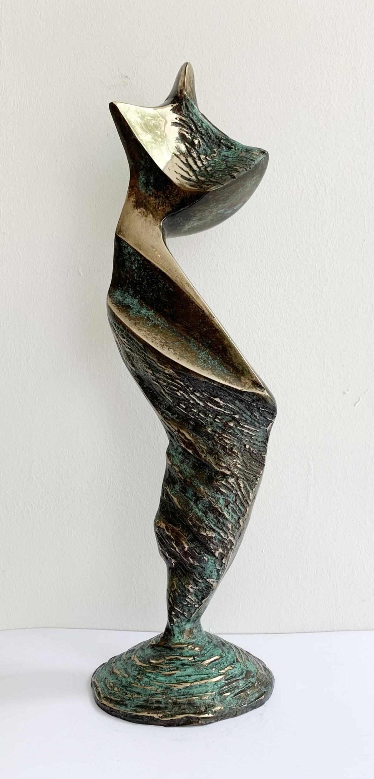 Stanisław Wysocki Abstract Sculpture - Dame II - XXI century Contemporary bronze sculpture, Abstract & figurative