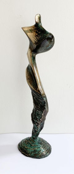 Dame II - XXI century Contemporary bronze sculpture, Abstract & figurative