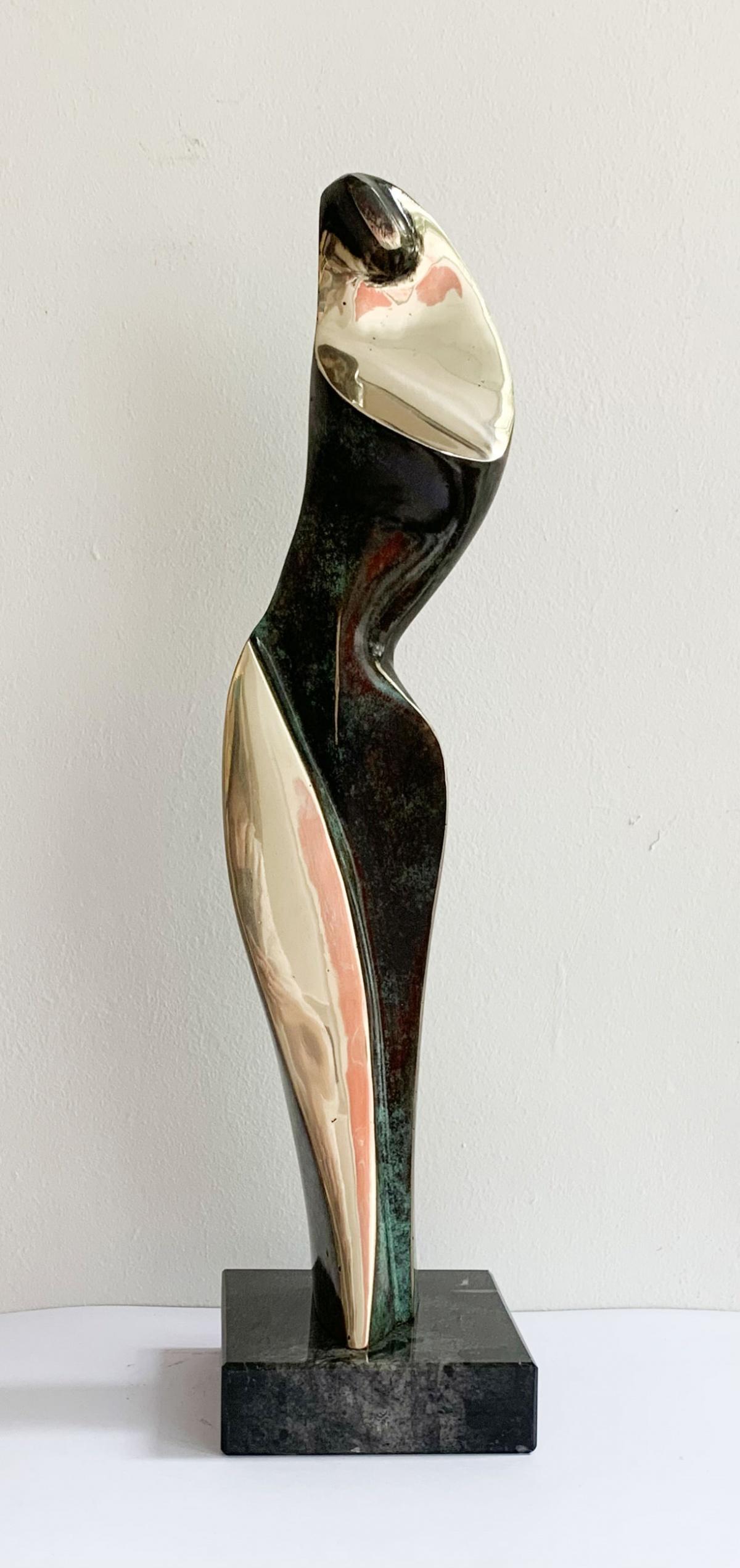 Stanisław Wysocki Figurative Sculpture - Dame III - XXI century Contemporary bronze sculpture, Abstract & figurative
