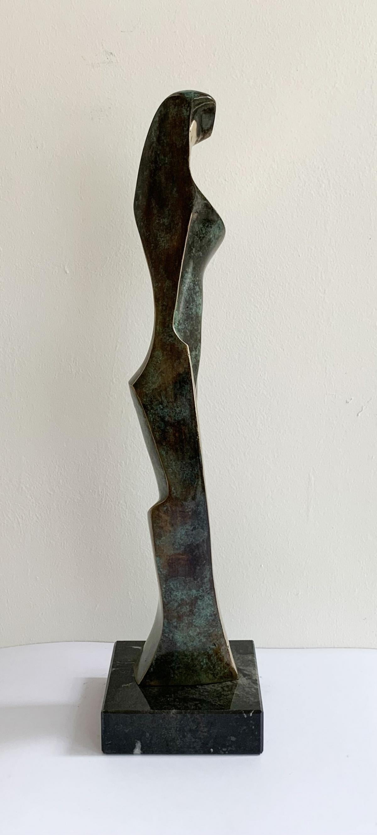 Dame III - XXI century Contemporary bronze sculpture, Abstract & figurative - Sculpture by Stanisław Wysocki