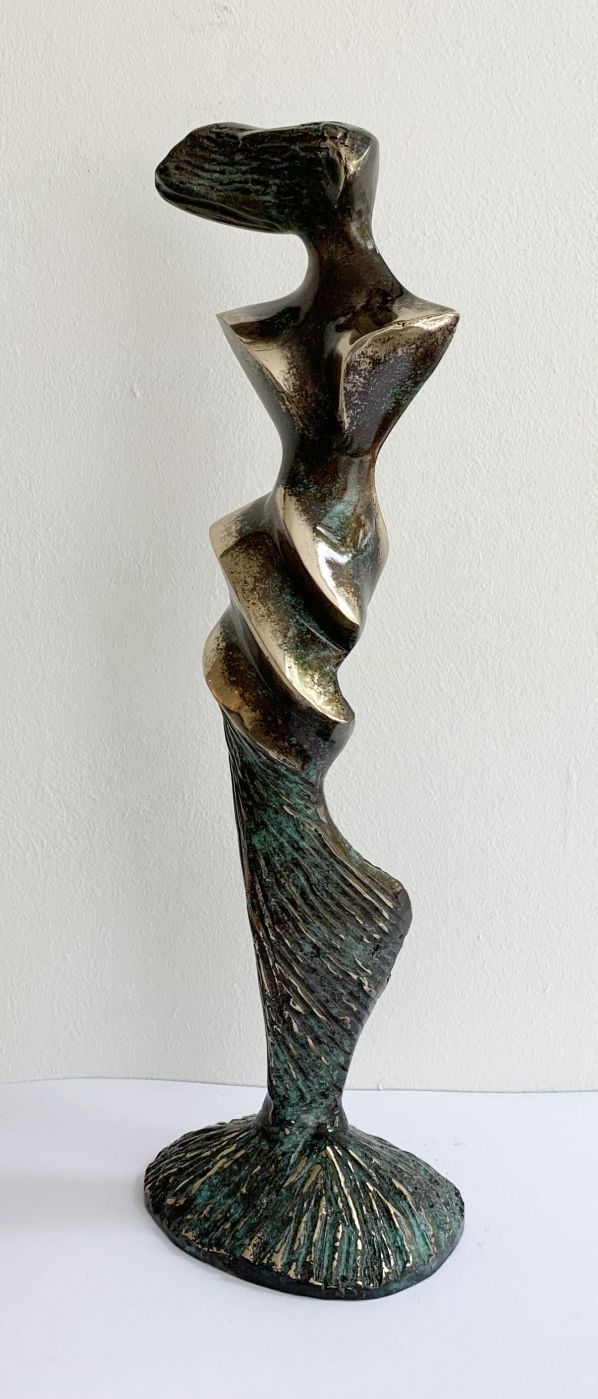 Dame V - XXI century Contemporary bronze sculpture, Abstract & figurative - Sculpture by Stanisław Wysocki