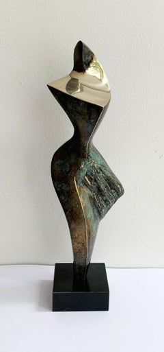 Dame VII - XXI century Contemporary bronze sculpture, Abstract & figurative