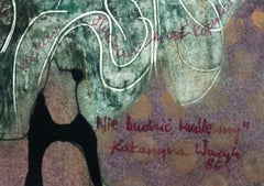 Don't wake up the princess - XXe siècle, peinture figurative en techniques mixtes, nu