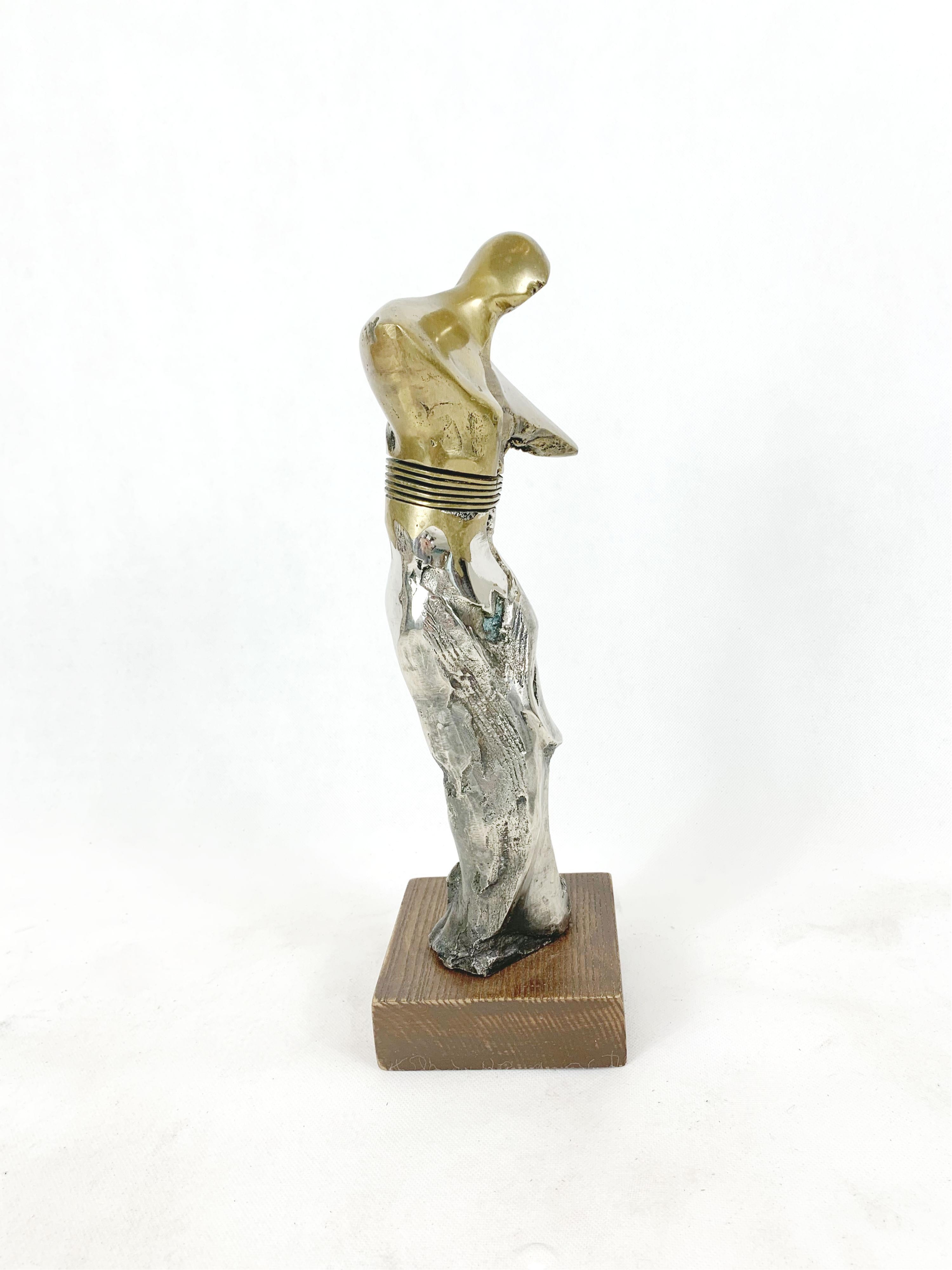 Character - Contemporary Brass Sculpture, Figurative & abstract 3