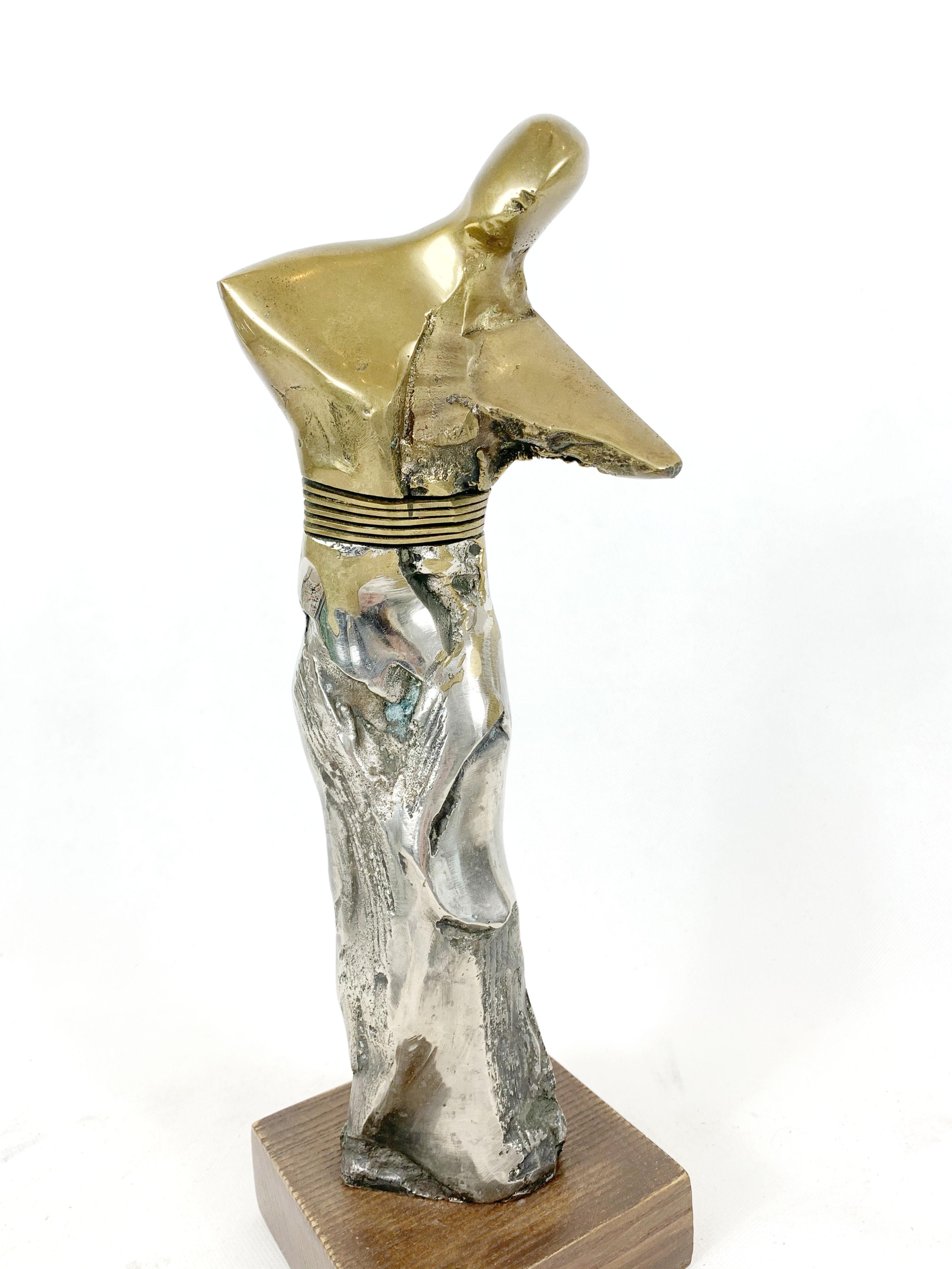 Character - Contemporary Brass Sculpture, Figurative & abstract 4