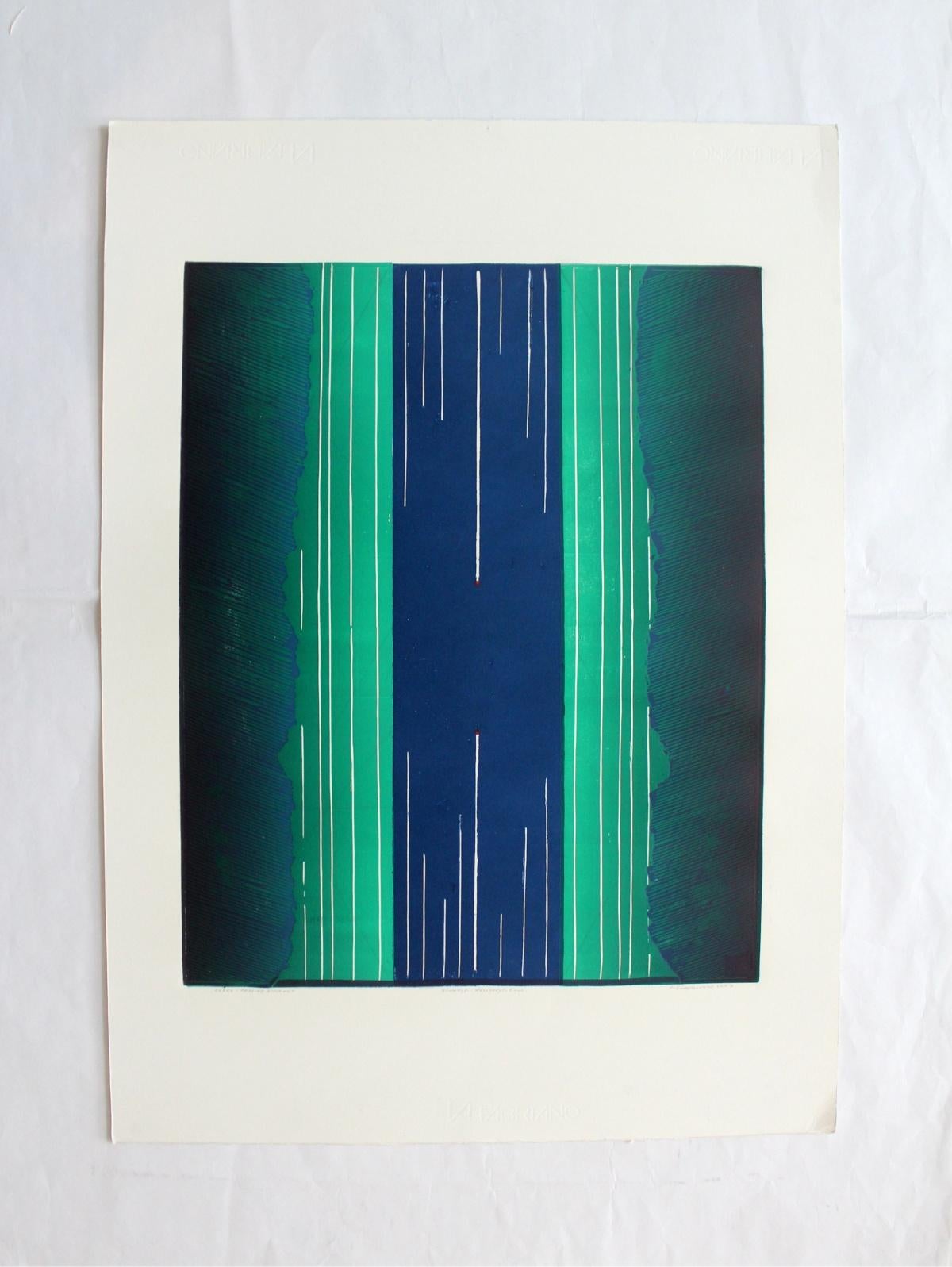 Eine Straße - vertikale Unterteilung - Zeitgenössische abstrakte Grafiken, 21. Jahrhundert (Abstrakt), Print, von Ryszard Gieryszewski