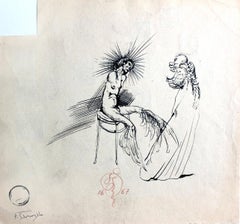 Vintage Angels - Polish Art Master, Contemporary Surreal Drawing, XXI Century