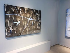 The Source - Peinture figurative contemporaine, couleurs foncées, XXIe siècle