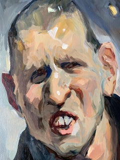 Mourning at Gruszka's place - XXI Century, Contemporary Portrait Oil Painting