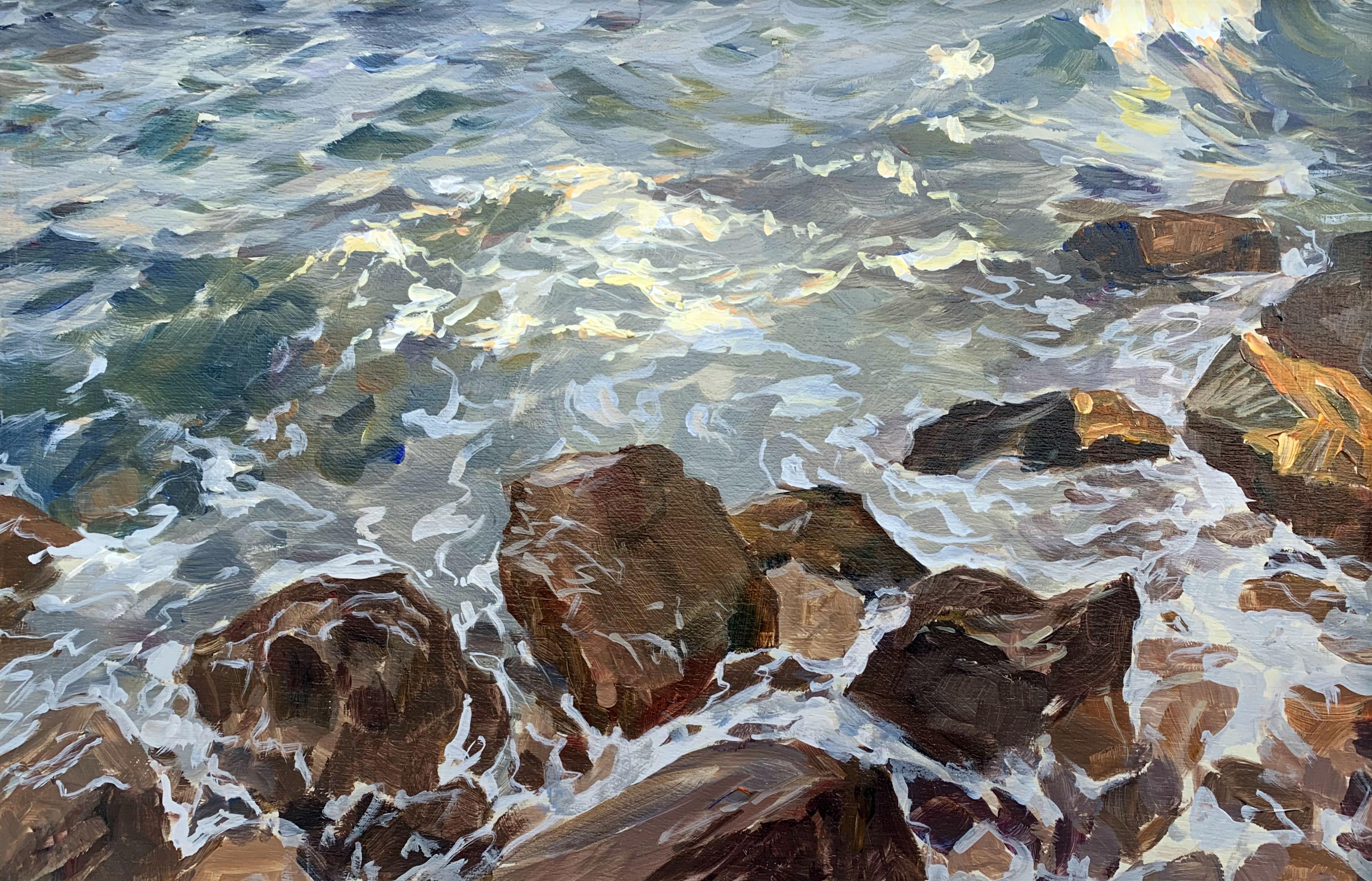 Contemporary Landscape Oil Painting Realistic Ocean Oil Painting