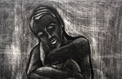 Mujer - Siglo XXI, Impresión figurativa contemporánea, Blanco y negro