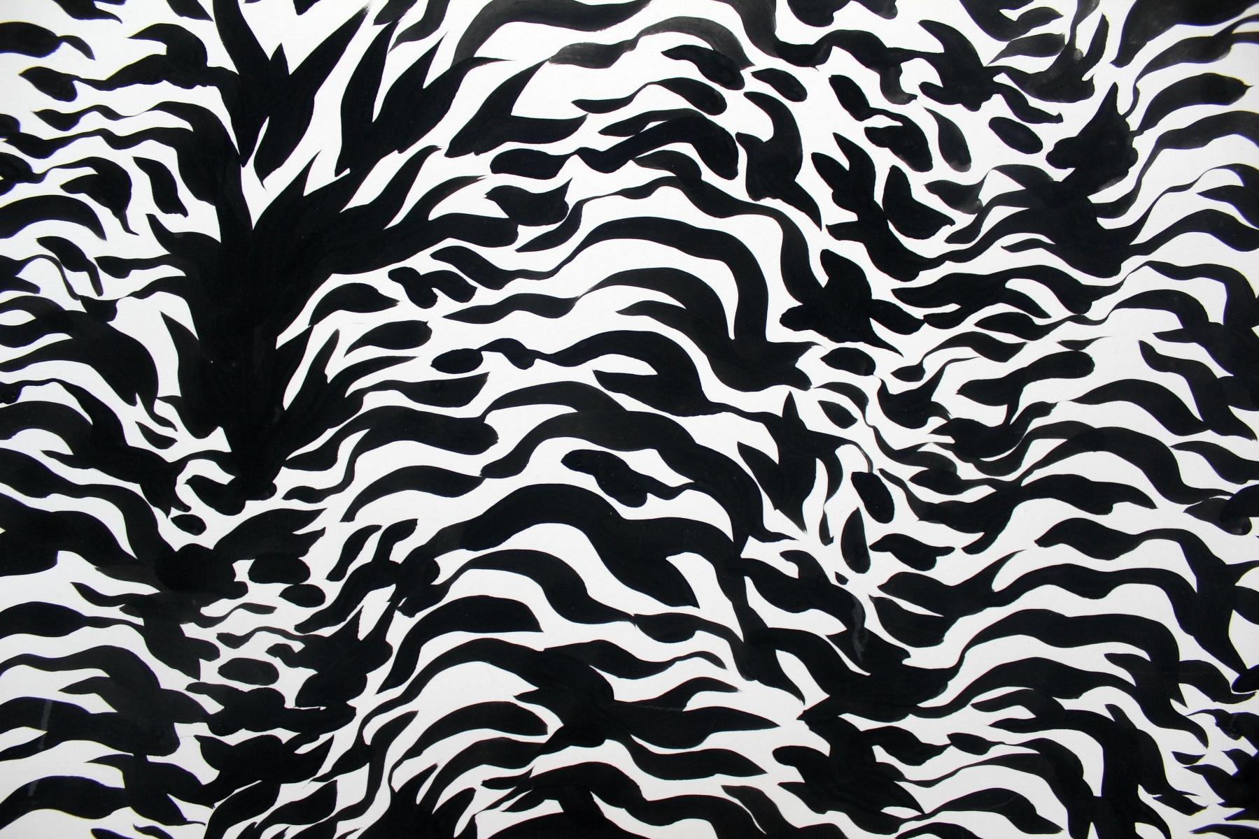 Angelo - XXI secolo, Maestro d'arte polacco, Bianco e nero, Disegno astratto - Abstract Drawing Nero di Andrzej Fogtt