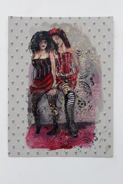 Sisters – 21. Jahrhundert, Zeitgenössische figurative Zeichnung, Frauen