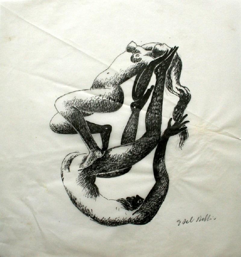 Ensemble - XX siècle, Dessin, Nu, Noir et blanc