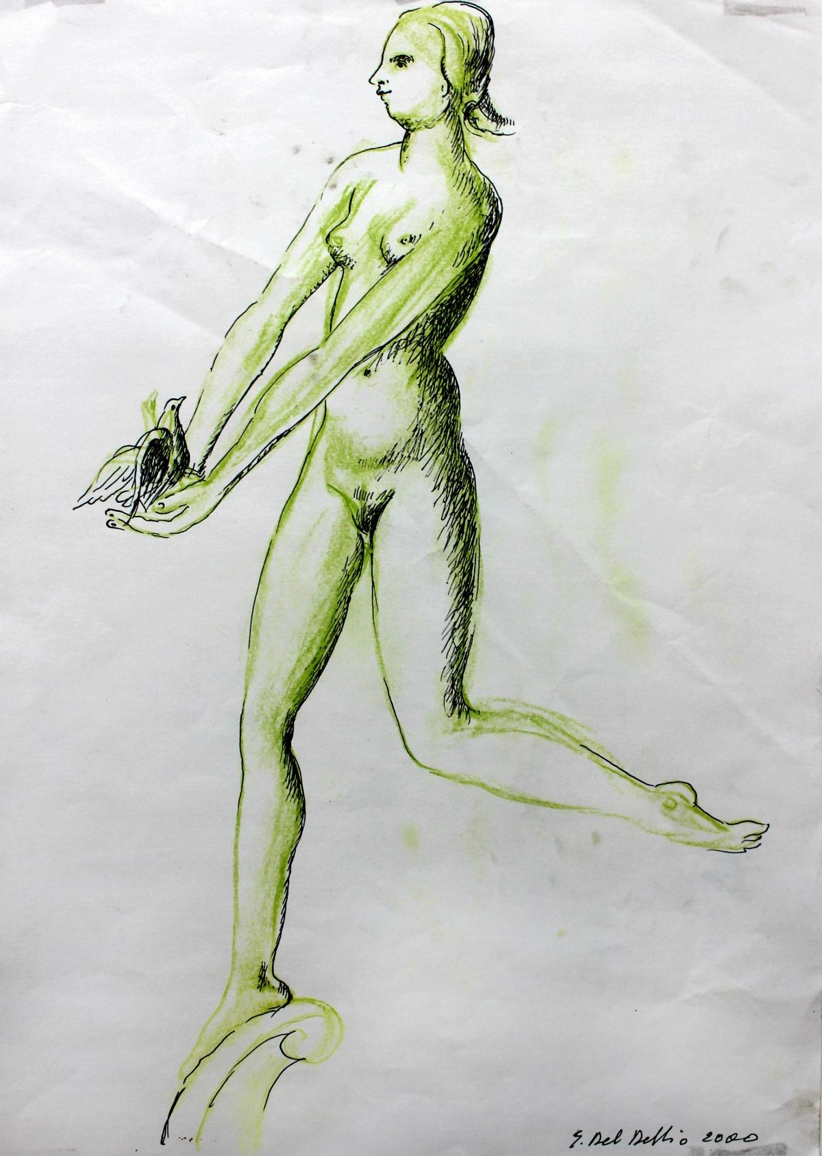 Nude - XX Century, Figurative Drawing, Nude
