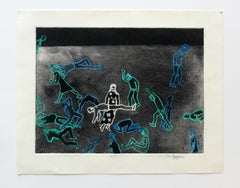 Pradera III - Siglo XXI, Grabado en técnica mixta, Figurativo