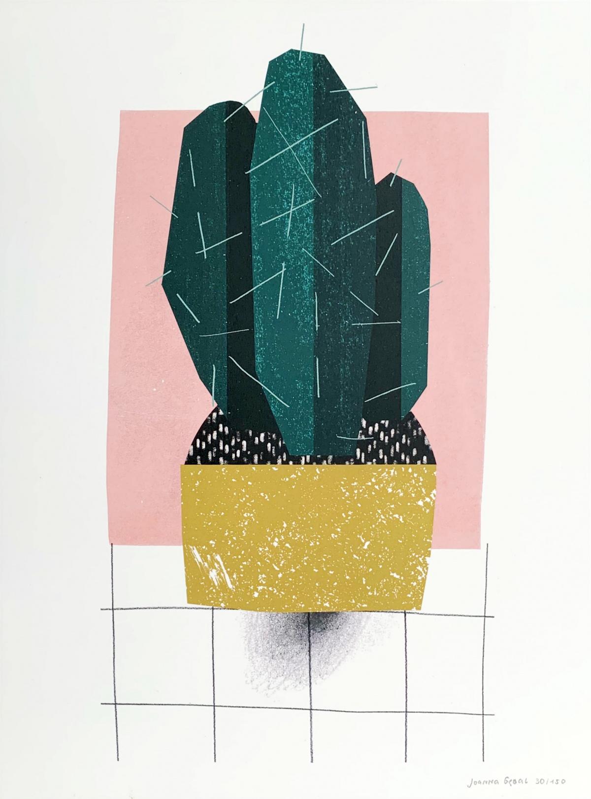 Cactus - Impression numérique, jeune art, art figuratif, plantes, coloré