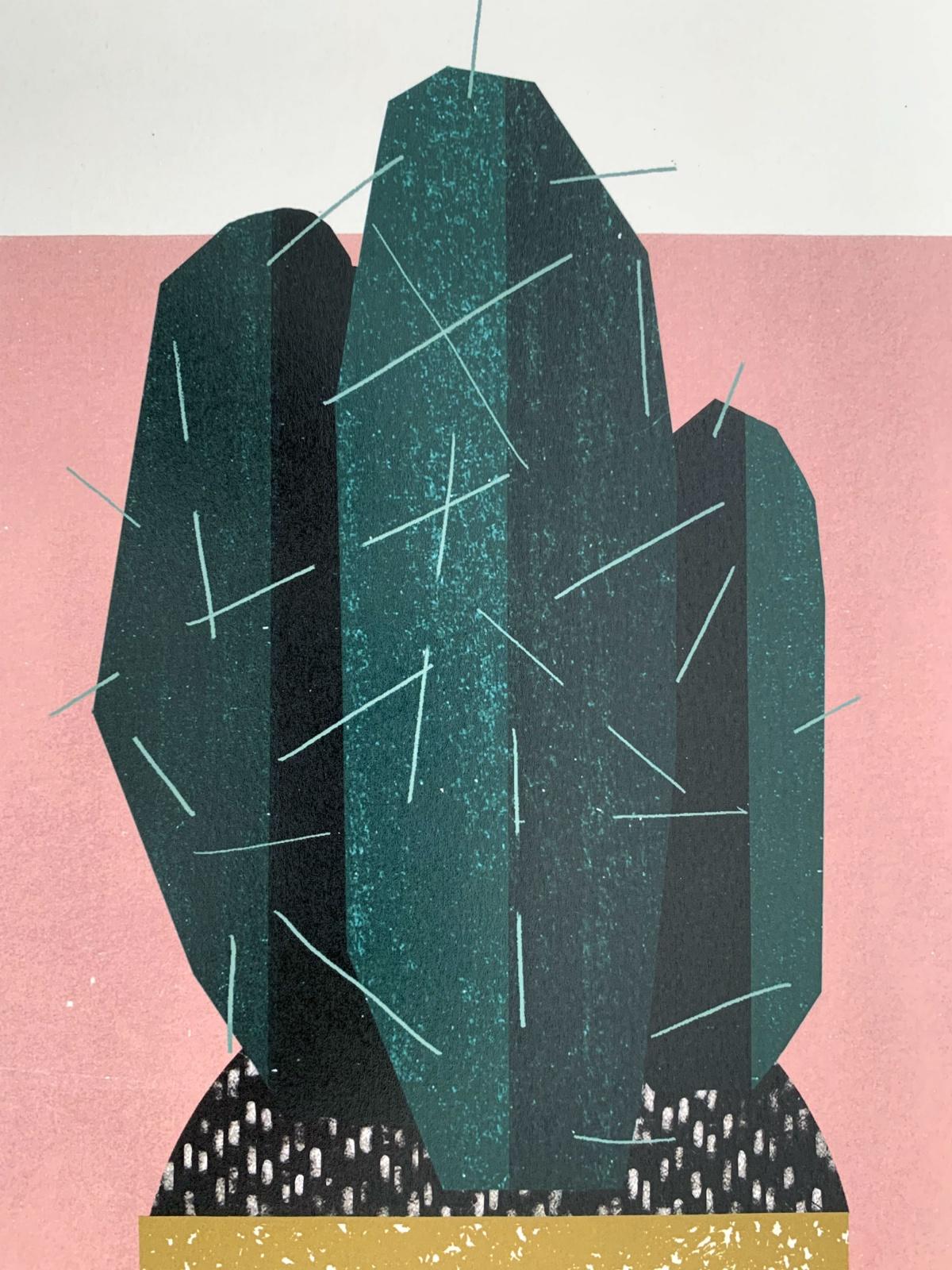 Cactus - Stampa digitale, Arte giovane, Arte figurativa, Piante, Colorato - Print di Joanna Gebal