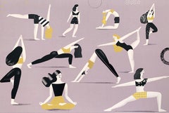 Yoga - Impression numérique:: Art jeune:: Art figuratif contemporain:: Colorée