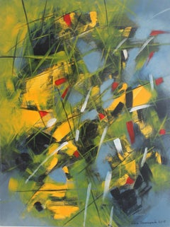 Constantly moving I - XXI century, Acrylic painting, Abstraction, Colourful