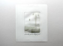 Lanterne - XXIe siècle, imprimé figuratif en mezzo-tinte, monochrome