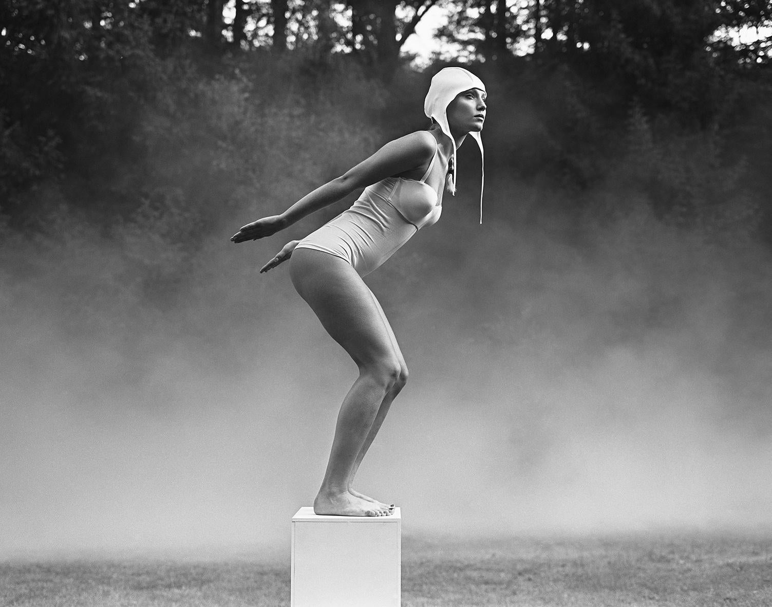 Joanna Chudy Black and White Photograph - Oblivion. Hidden identity - Contemporary black & white photography, Figurative
