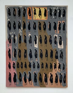 Untitled - XXI Century, Gouache Painting, Figurative, Portrait