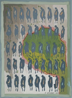 Passi da sera - XXI secolo, Pittura a guazzo, Figurativo