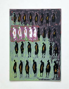 Untitled - XXI Century, Gouache Painting, Figurative